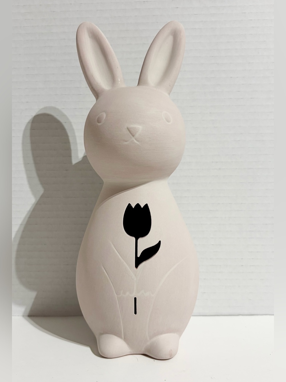 Spritz 2025 Easter Bunny Rabbit Tall Decor Terra Cotta White Rustic Target NEW
